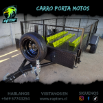 Carro arrastre porta moto.